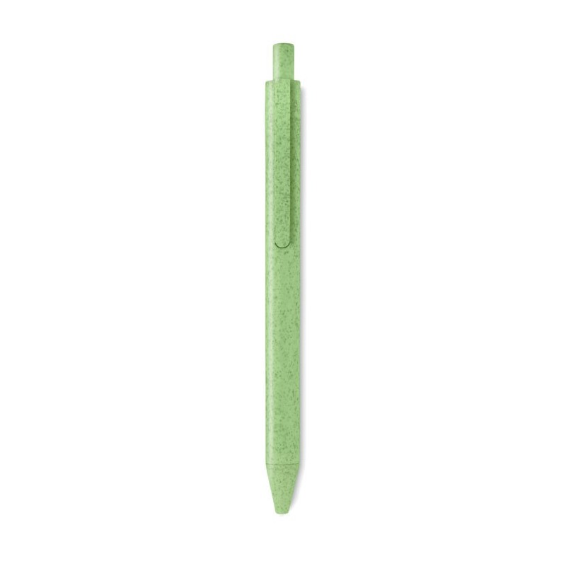 PECAS - Pix cu buton din paie și PP MO9614-09, Green PECAS - Pix cu buton din paie și PP MO9614-09, Green