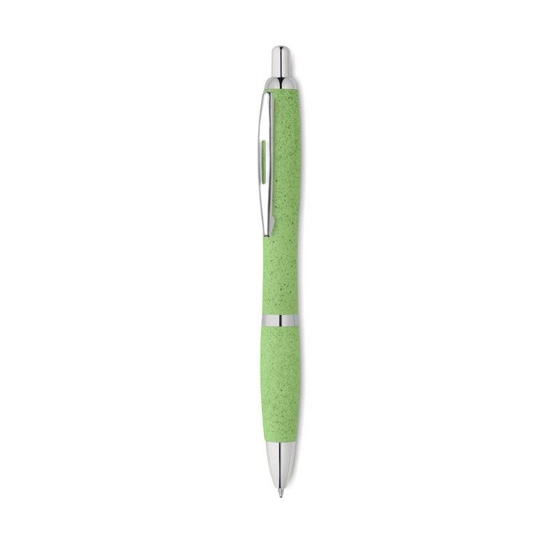 RIO PECAS - Pix cu buton din paie și ABS MO9761-09, Green RIO PECAS - Pix cu buton din paie și ABS MO9761-09, Green