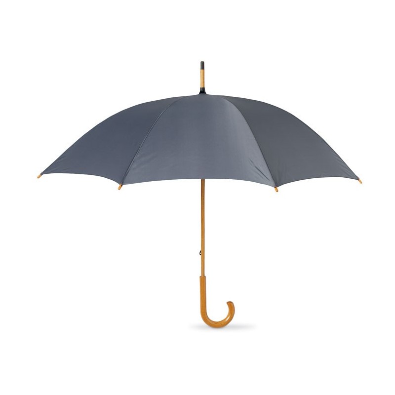 CALA - Umbrelă cu mâner din lemn      KC5132-07, Grey