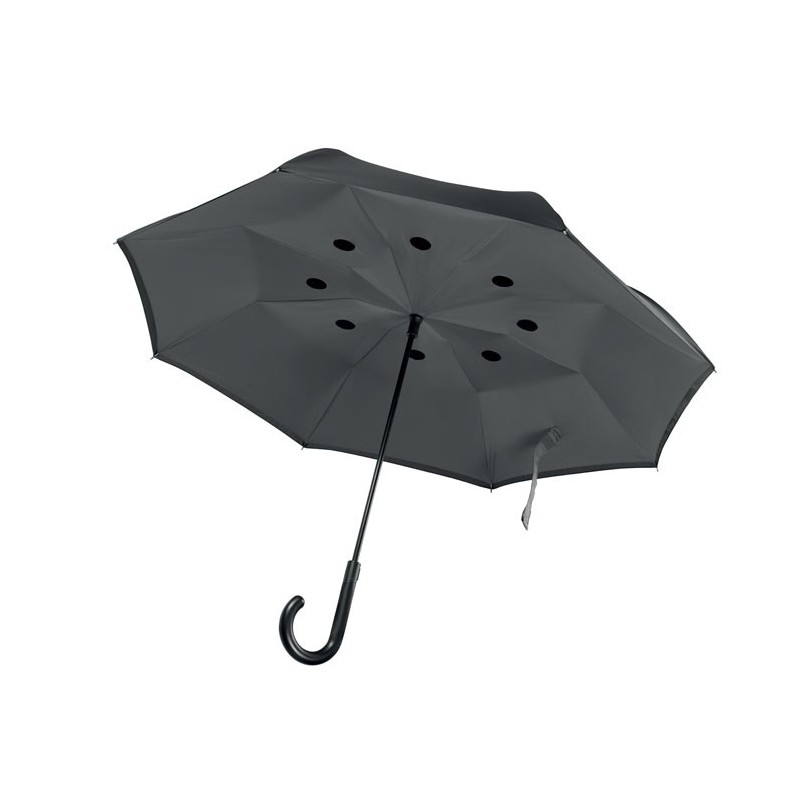 DUNDEE - Umbrelă cu 2 fețe              MO9002-07, Grey