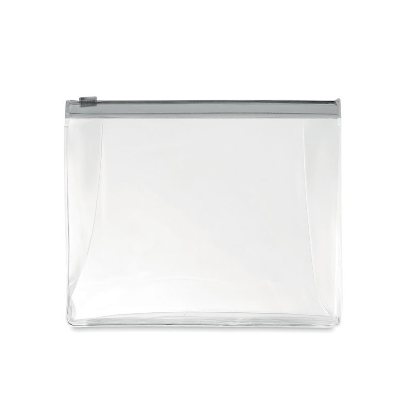 COSMOBAG - Husă cu fermoar pt. Cosmetice MO9627-27, Transparent grey COSMOBAG - Husă cu fermoar pt. Cosmetice MO9627-27, Transparent grey