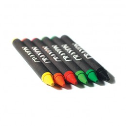 BRABO - Set de 6 creioane cerate       IT2172-99, Multicolour