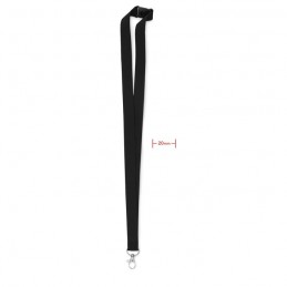 PANY - Lanyard, cârlig metal, buclă.  MO9354-03, Negru