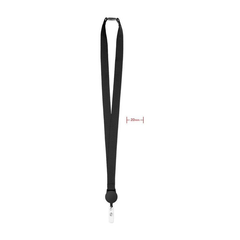 ZIP LANYARD - Lanyard cu suport pt. ecuson MO9852-03, Negru ZIP LANYARD - Lanyard cu suport pt. ecuson MO9852-03, Negru