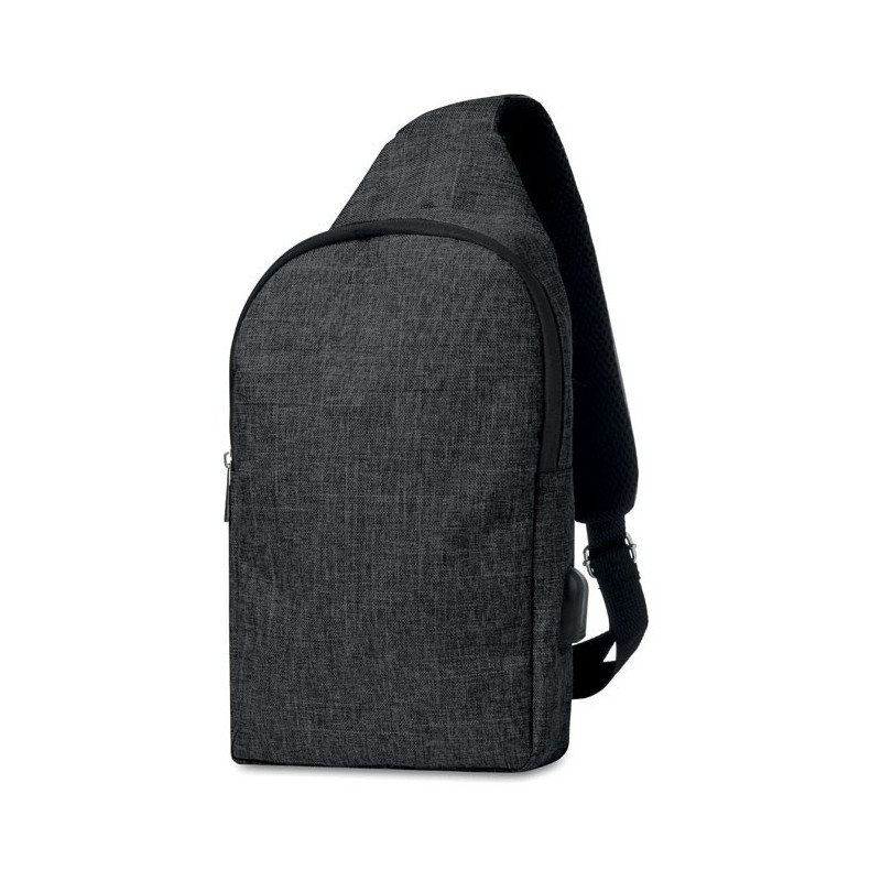 MOMO - Bum bag în 2 tonuri de culoare MO9628-03, Negru