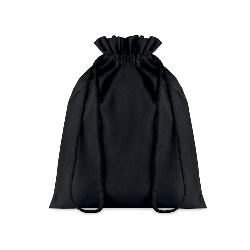 TASKE MEDIUM - Pungă medie din bumbac cu șnur MO9731-03, Negru TASKE MEDIUM - Pungă medie din bumbac cu șnur MO9731-03, Negru