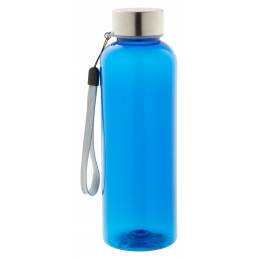 Pemba. Sticla sport 500 ml din plastic reciclat RPET cu snur la capac  AP800437-06, albastru