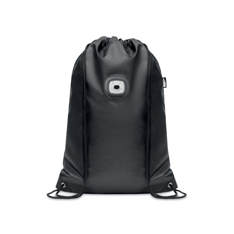 URBANCORD - Rucsac RPET cu lumină COB      MO9970-03, Negru