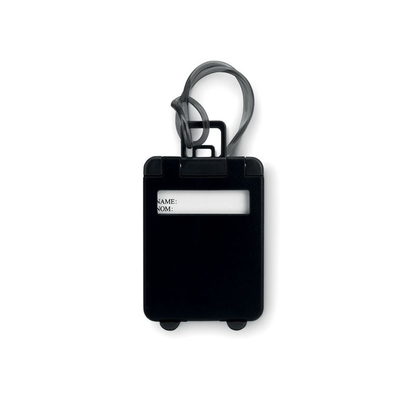 TRAVELLER - Etichetă bagaj din plastic MO8718-03, Negru TRAVELLER - Etichetă bagaj din plastic MO8718-03, Negru