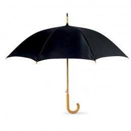 CUMULI - Umbrelă automată/ mâner lemn   KC5131-03, Negru