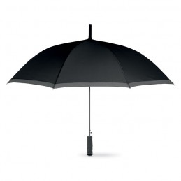 CARDIFF - Umbrelă cu mâner din plastic   MO7702-03, Negru