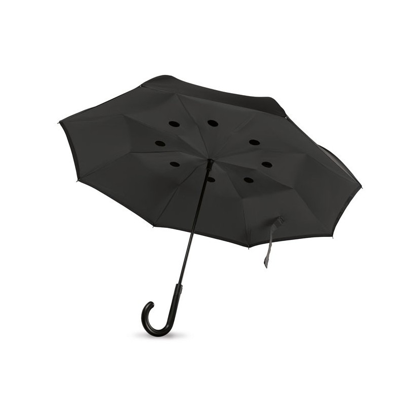 DUNDEE - Reversible umbrella            MO9002-03, Negru