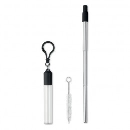 SCOPIC STRAW - Pai telescopic cu perie        MO9680-03, Negru