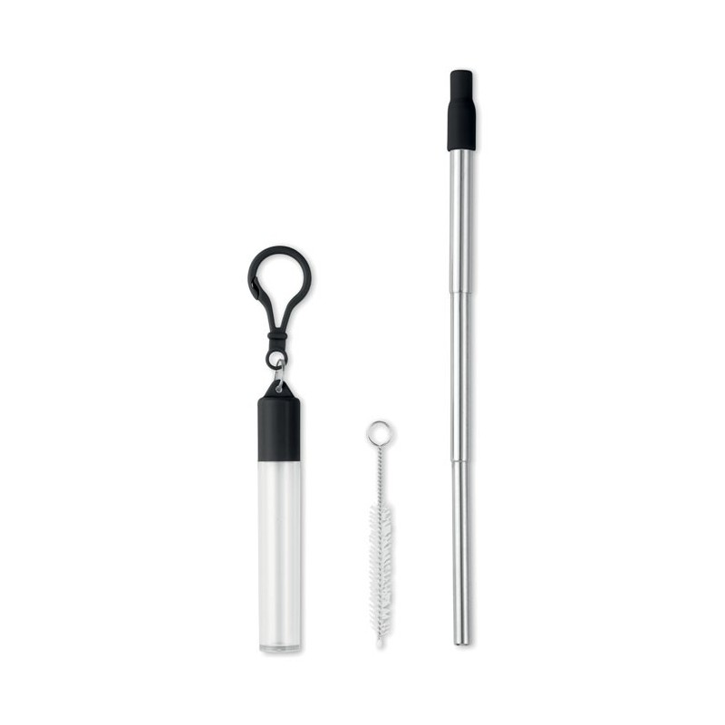 SCOPIC STRAW - Pai telescopic cu perie        MO9680-03, Negru