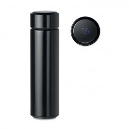 POLE - Sticlă cu termometru tactil    MO9796-03, Negru
