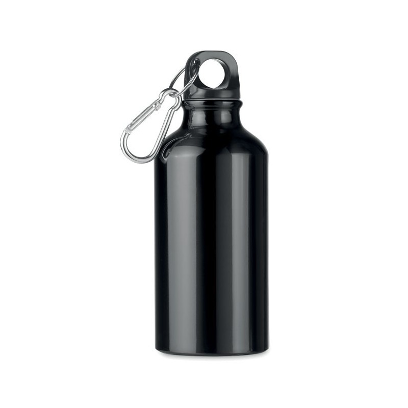 MID MOSS - Sticlă din aluminiu de 400 ml  MO9805-03, Negru