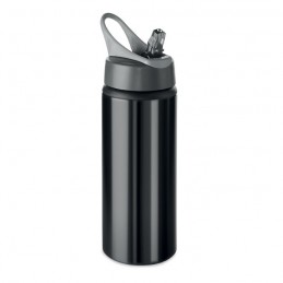 ATLANTA - Sticlă din aluminiu de 600 ml  MO9840-03, Negru