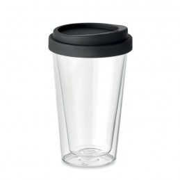 BIELO TUMBLER - Pahar de borosilicat de 350ml  MO9927-03, Negru