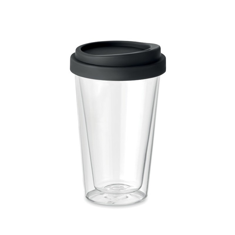 BIELO TUMBLER - Pahar de borosilicat de 350ml  MO9927-03, Negru