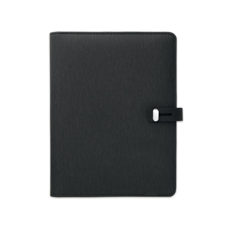 SMARTNOTE - Mapă A5 cu încărcător          MO9402-03, Negru