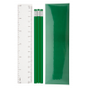 Laptan - set 3 creioane si rigla in etu carton AP741704-07, verde