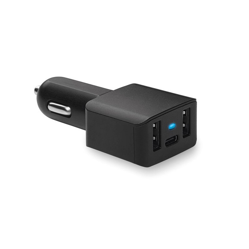 CHARGEC - Încărcător USB auto tip C      MO9110-03, Negru