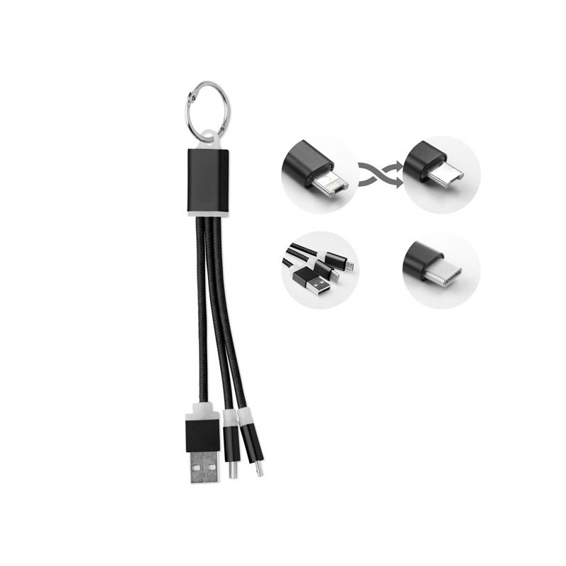 RIZO - Cablu date tip A,B,C MO9292-03, Negru RIZO - Cablu date tip A,B,C MO9292-03, Negru