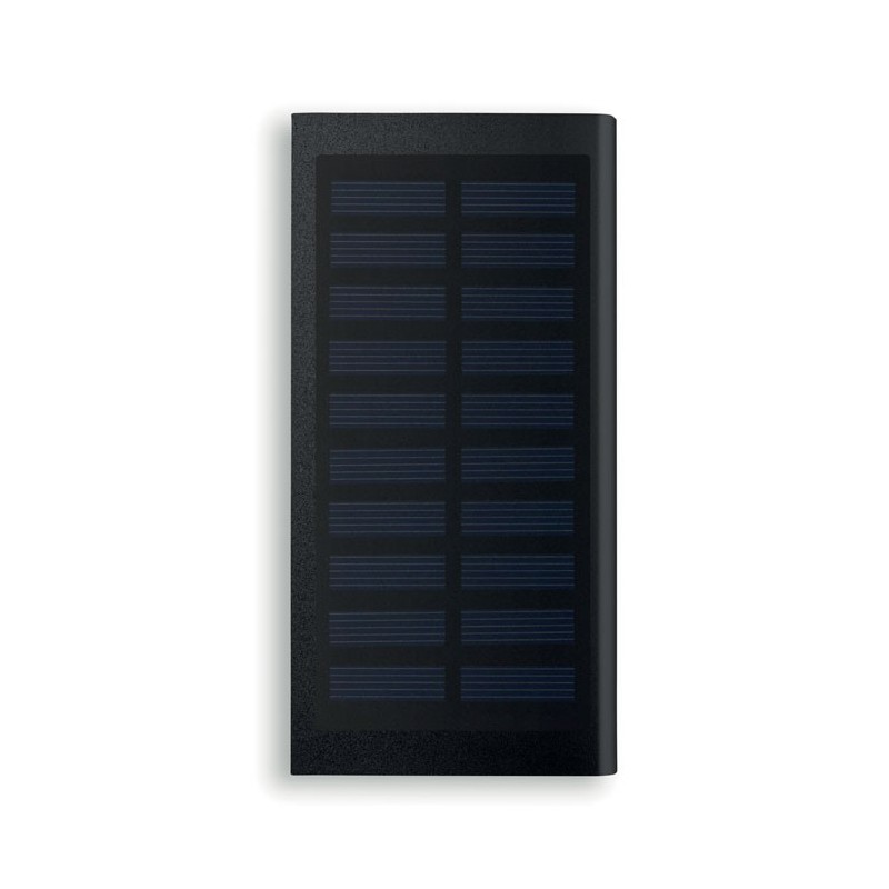 SOLAR POWERFLAT - Baterie externă solară 8000mAh MO9051-03, Negru