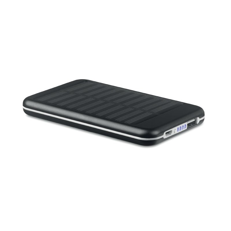 SOLARFLAT - Baterie externă solară 4000mAh MO9075-03, Negru