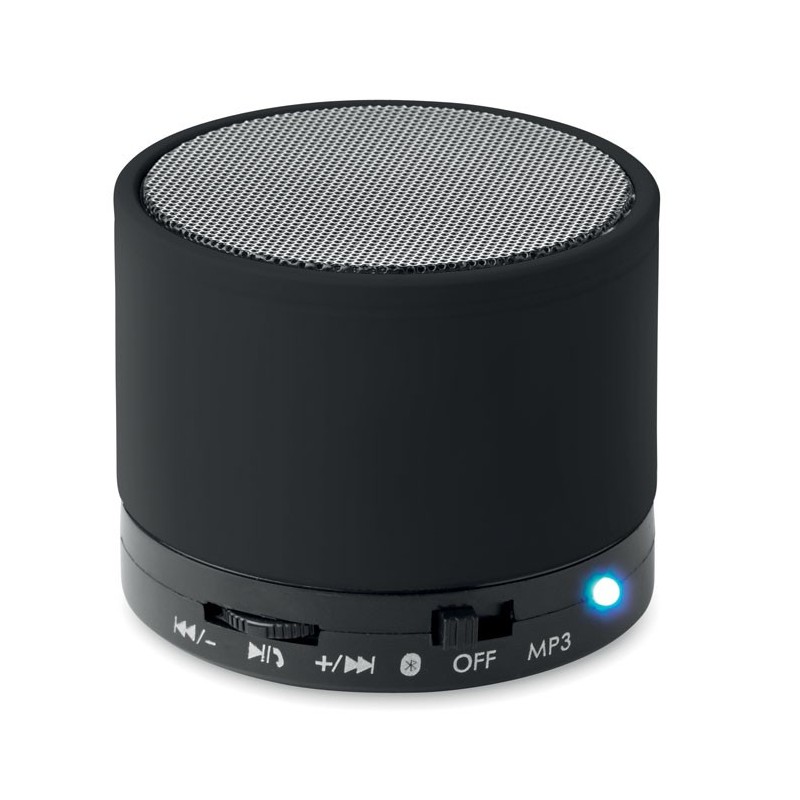 ROUND BASS - Boxă rotundă Bluetooth         MO8726-03, Negru