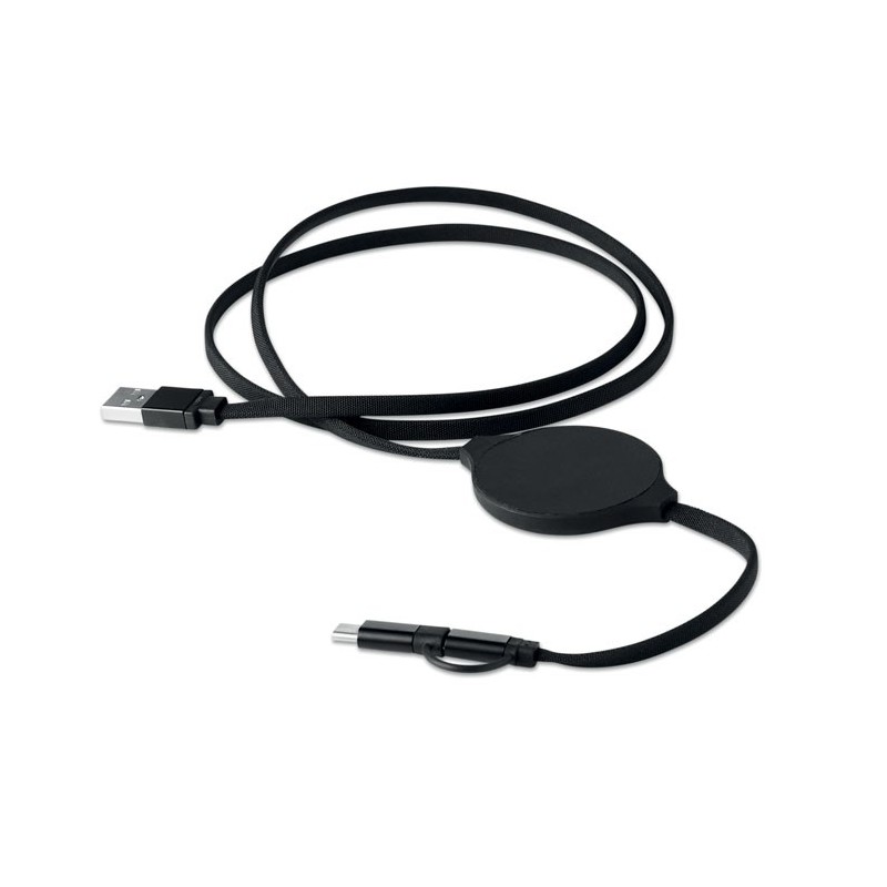 WIREPAD - Cablu 3în1, încărcător wireles MO9701-03, Negru WIREPAD - Cablu 3în1, încărcător wireles MO9701-03, Negru