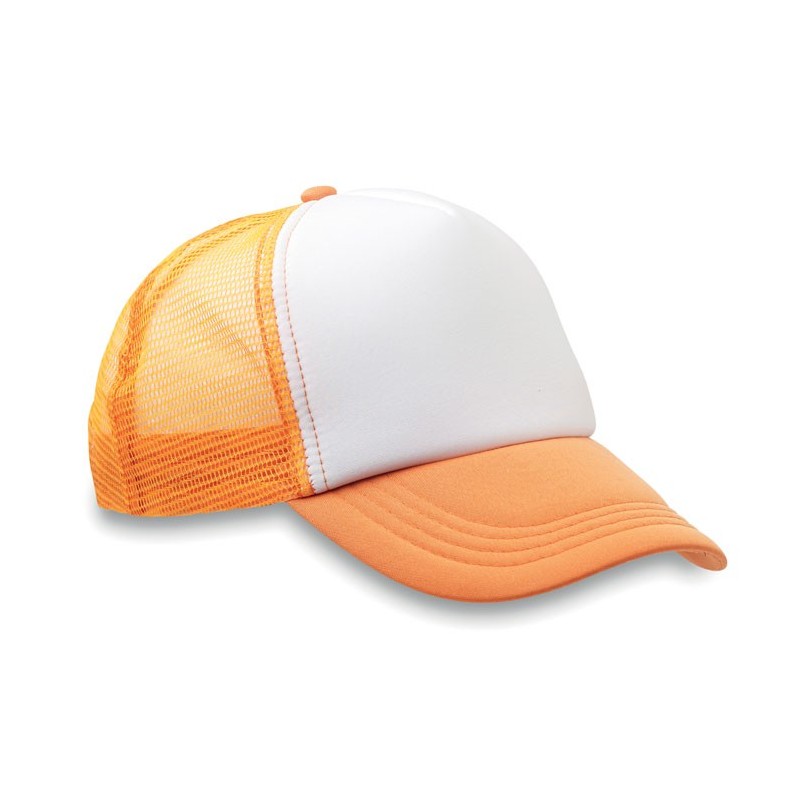TRUCKER CAP - Şapcă din poliester (plasă, în MO8594-71, neon Portocaliu