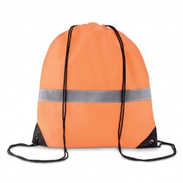 STRIPE - Sac cu cordon și bandă reflect MO8868-71, neon Portocaliu