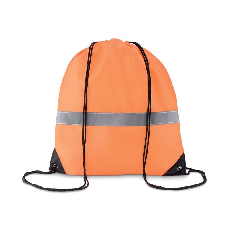 STRIPE - Sac cu cordon și bandă reflect MO8868-71, neon Portocaliu