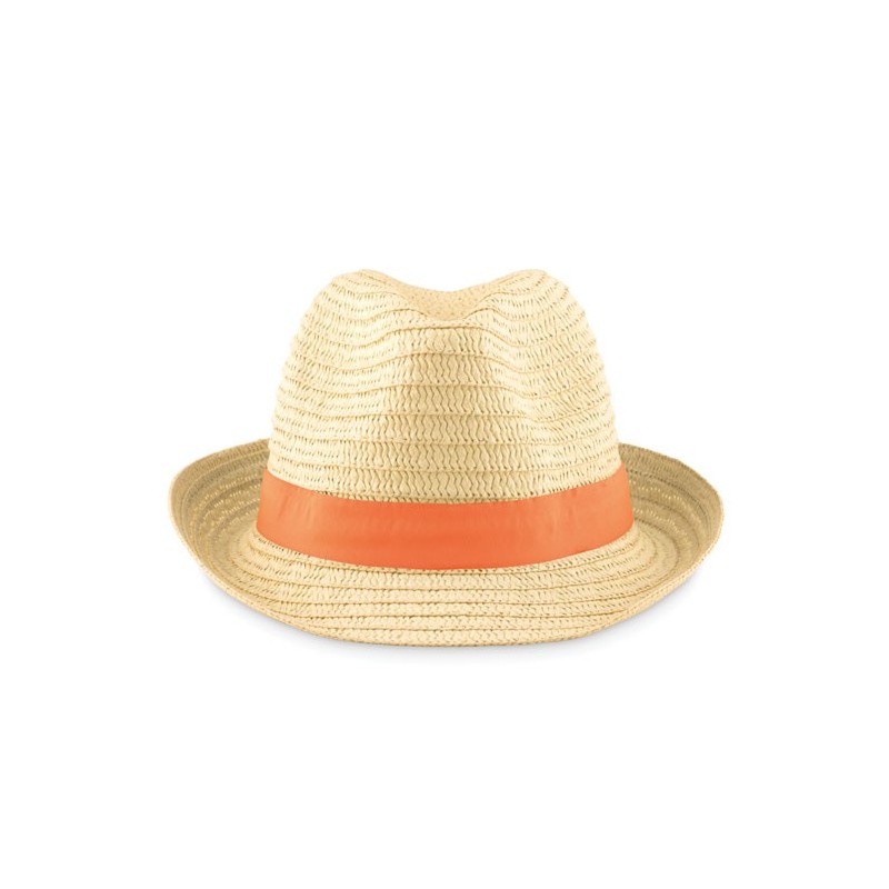 BOOGIE - Pălărie din paie naturale      MO9341-10, Portocaliu
