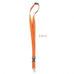 LANY - Lanyard cu agăţătoare metalică MO8595-10, Portocaliu