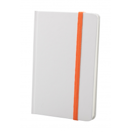 Yakis - Carnetel A6 coperti albe si banda elastica colorata AP741148-03, portocaliu