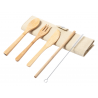 Corpax. Set tacamuri bambus in husa   AP721951, crem