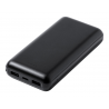 Kiubert. Plastic USB power bank with 20000 mAh battery  AP721938-10, negru