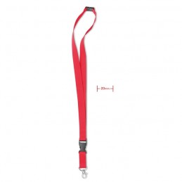 LANY - Lanyard cu agăţătoare metalică MO8595-05, Rosu