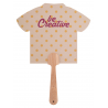 Digibreeze Eco. Evantai personalizat, cu mâner de bambus și hârtie kraft - natural, AP718529-C