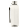 Pemba. Sticla sport 500 ml din plastic reciclat RPET cu snur la capac  AP800437-01, white