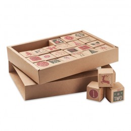 BOXY, Set de 24 de cutii Advent      CX1506-13, Beige