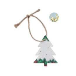 TREESEED, Ornament de Crăciun cu semințe CX1517-06, White