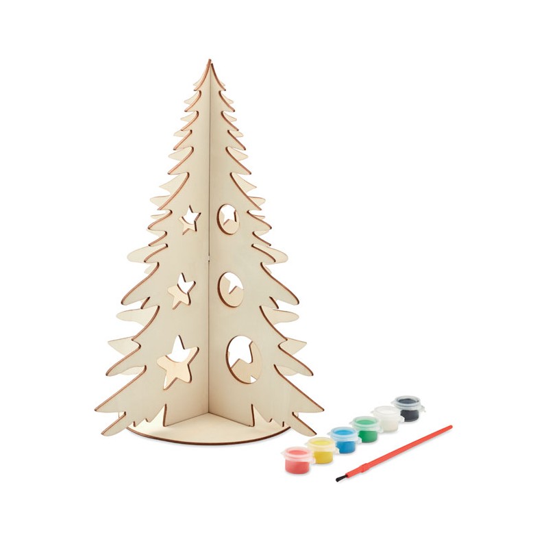 TREE AND PAINT, Brad de Crăciun din lemn DIY   CX1493-40, Wood