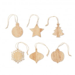 CHRISET, Set de ornamente din lemn      CX1495-40, Wood