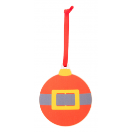 Skaland, Ornament pentru pomul de Crăciun, burta Moșului - AP716490-D, roșu