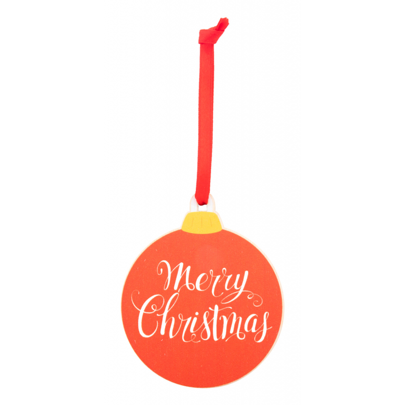 Skaland, Ornament pentru pomul de Crăciun, Merry Christmas - AP716490-F, roșu