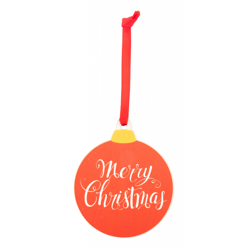 Skaland, Ornament pentru pomul de Crăciun, Merry Christmas - AP716490-F, roșu Skaland, Ornament pentru pomul de Crăciun, Merry Christmas - AP716490-F, roșu