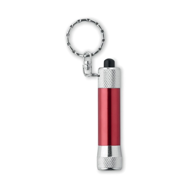 ARIZO - Lanternă aluminiu cu breloc MO8622-05, Rosu ARIZO - Lanternă aluminiu cu breloc MO8622-05, Rosu